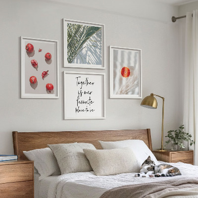 Galería de pared Inscripción navideña sobre la fruta de palma