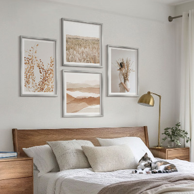 Set de cuadros modernos para salón Motivos vegetales al estilo boho