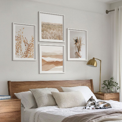 Set de cuadros modernos para salón Motivos vegetales al estilo boho