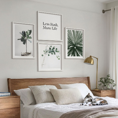 Galería de pared Minimalismo con plantas verdes