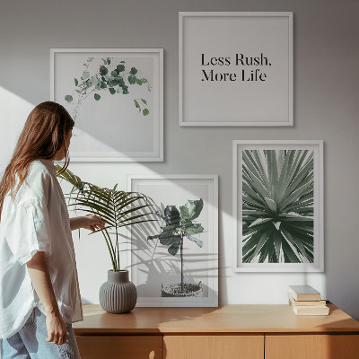 Galería de pared Minimalismo con plantas verdes