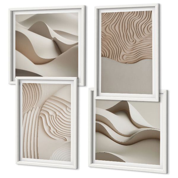 Galería de pared Olas abstractas en la arena