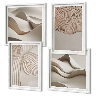 Galería de pared Olas abstractas en la arena
