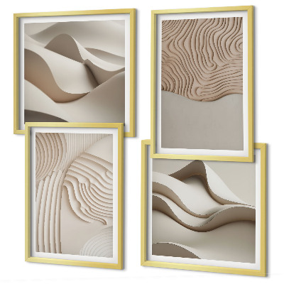 Galería de pared Olas abstractas en la arena