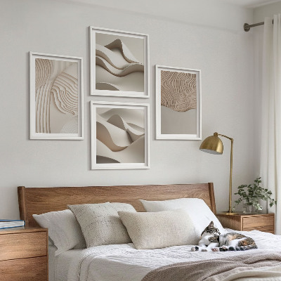 Galería de pared Olas abstractas en la arena