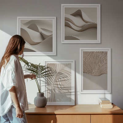 Galería de pared Olas abstractas en la arena
