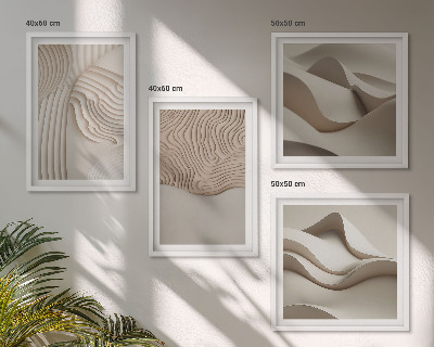 Galería de pared Olas abstractas en la arena