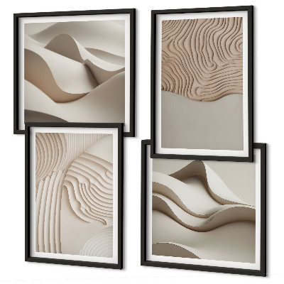 Galería de pared Olas abstractas en la arena
