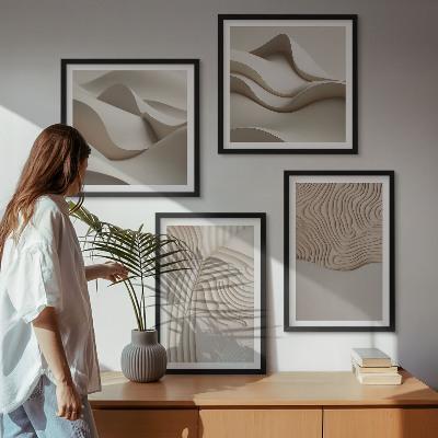 Galería de pared Olas abstractas en la arena
