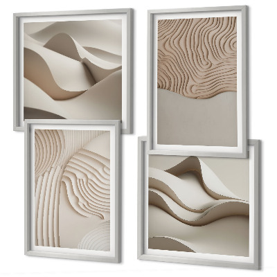 Galería de pared Olas abstractas en la arena