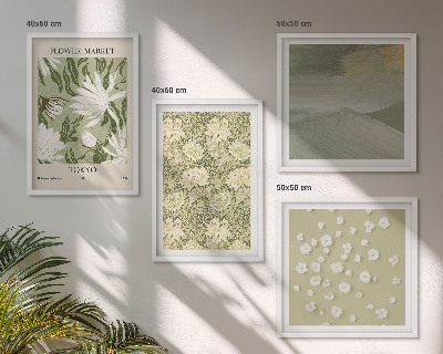 Galería de pared abstracciones florales de estilo bohemio