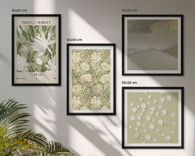 Galería de pared abstracciones florales de estilo bohemio