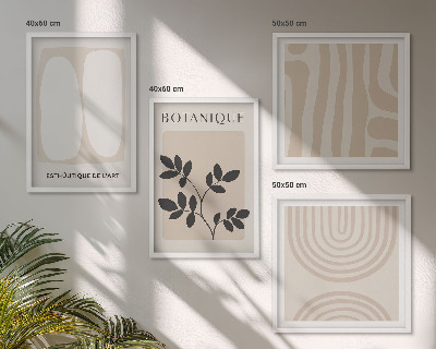 Galería de pared Pósteres de plantas delicadas de estilo bohemio