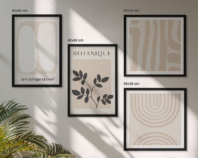 Galería de pared Pósteres de plantas delicadas de estilo bohemio
