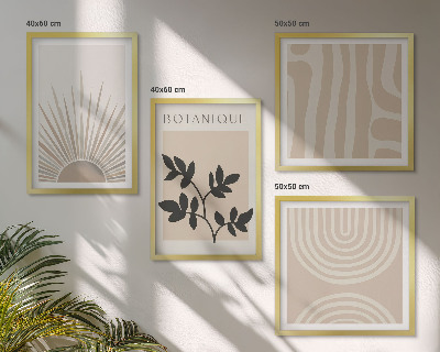 Galería de pared Patrones abstractos de plantas