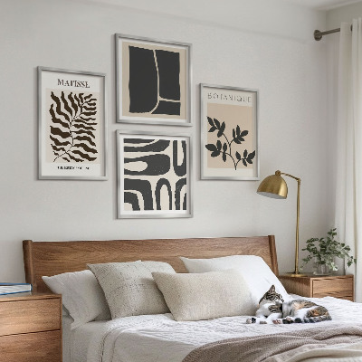 Galería de pared Pósteres minimalistas de plantas