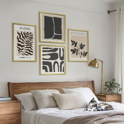 Galería de pared Pósteres minimalistas de plantas