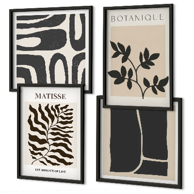 Galería de pared Pósteres minimalistas de plantas