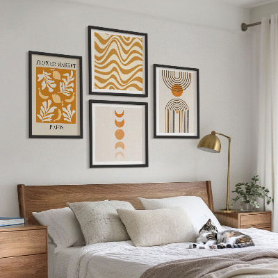 Galería de pared patrones geométricos de plantas