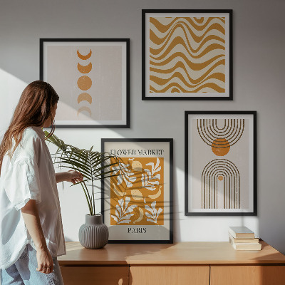 Galería de pared patrones geométricos de plantas