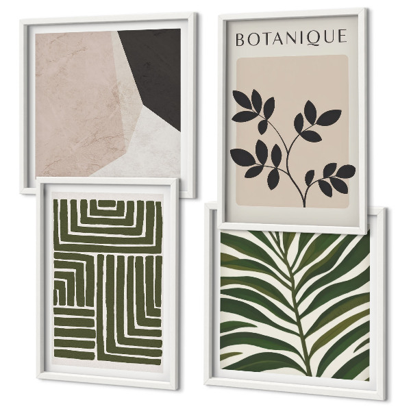 Galería de pared composiciones botánicas bohemias