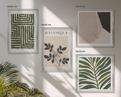 Galería de pared composiciones botánicas bohemias