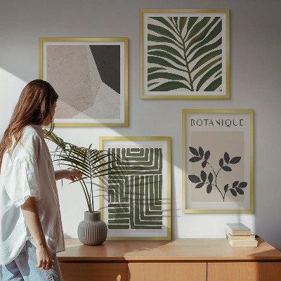 Galería de pared composiciones botánicas bohemias
