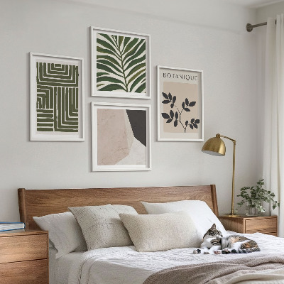 Galería de pared composiciones botánicas bohemias