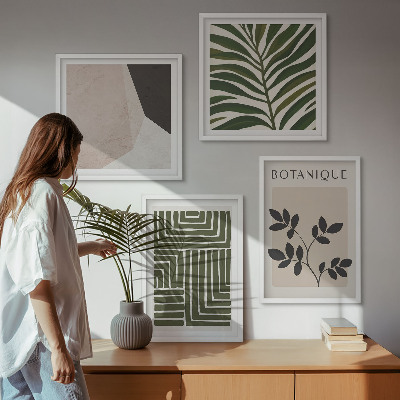 Galería de pared composiciones botánicas bohemias