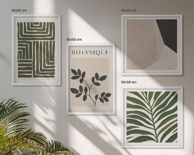 Galería de pared composiciones botánicas bohemias