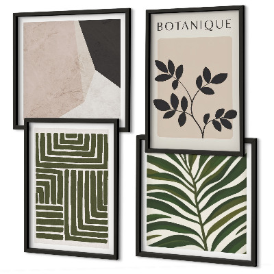 Galería de pared composiciones botánicas bohemias