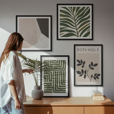 Galería de pared composiciones botánicas bohemias
