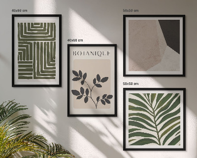 Galería de pared composiciones botánicas bohemias