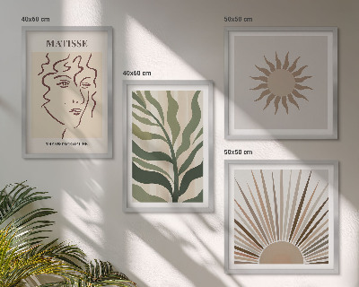 Set de cuadros modernos para salón Patrones abstractos de plantas
