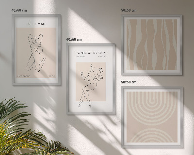Set de cuadros modernos para salón Una colección de formas minimalistas