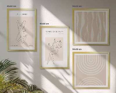 Set de cuadros modernos para salón Una colección de formas minimalistas