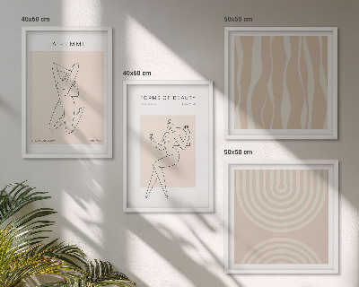 Set de cuadros modernos para salón Una colección de formas minimalistas