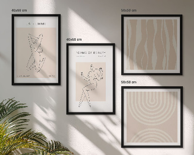 Set de cuadros modernos para salón Una colección de formas minimalistas