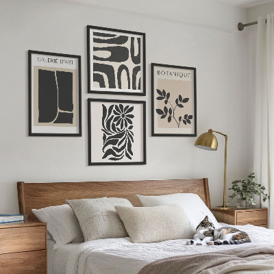 Set de cuadros modernos para salón Patrones abstractos de plantas