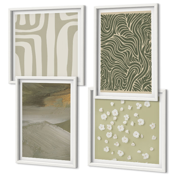 Galería de pared estampados bohemios abstractos