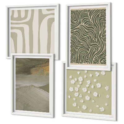 Galería de pared estampados bohemios abstractos