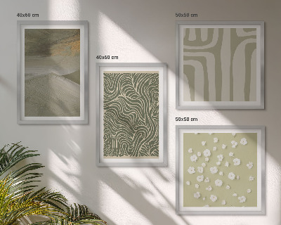 Galería de pared estampados bohemios abstractos