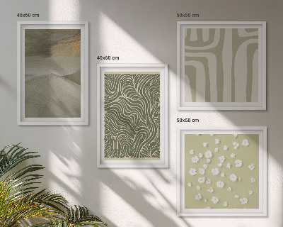 Galería de pared estampados bohemios abstractos