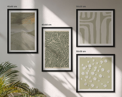 Galería de pared estampados bohemios abstractos