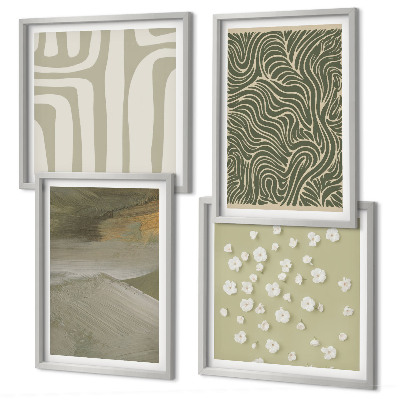Galería de pared estampados bohemios abstractos