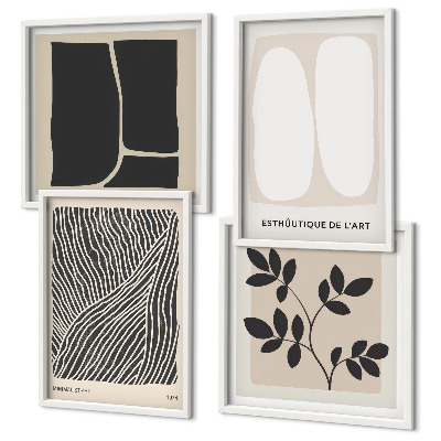 Galería de pared patrones de plantas minimalistas