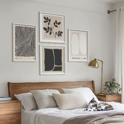 Galería de pared patrones de plantas minimalistas