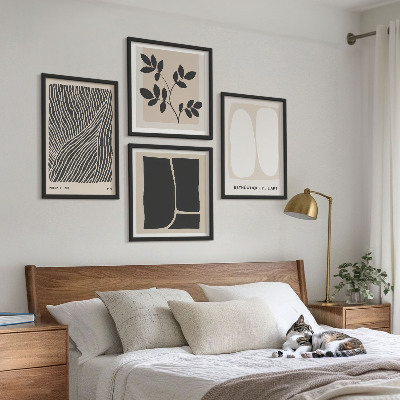 Galería de pared patrones de plantas minimalistas
