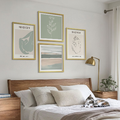 Galería de pared Formas abstractas de plantas