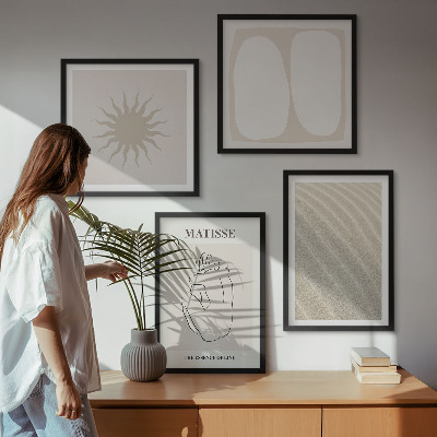 Galería de pared olas de arena minimalistas